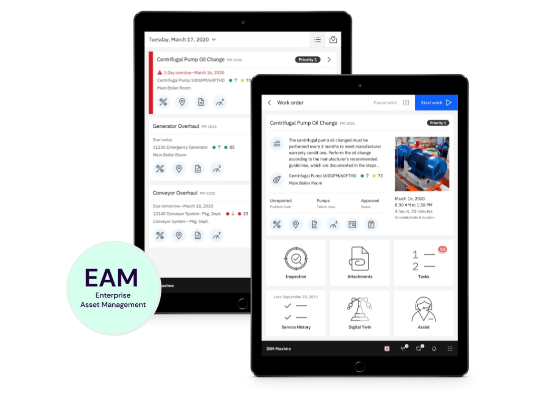 Maximo Application Suite Mobile och EAM (Enterprise Asset Management)