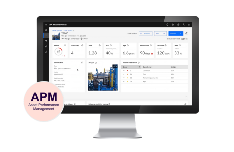 Maximo Application Suite Predict + APM (Asset Performance Management)